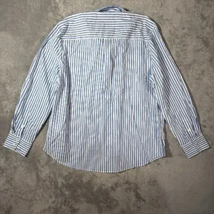 J.Crew Size L Blue White Striped Cotton Button Down Shirt Long Sleeve Officewear thumbnail 11