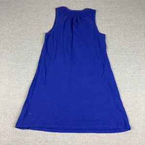 Lilly Pulitzer Tank Dress Womens Small Blue Henley Jersey Shift Casual Summer thumbnail 4