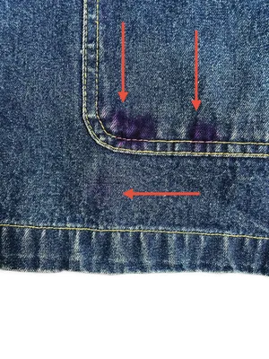 Vintage Bill Blass Jeans Denim Chore Jacket XL Corduroy Collar Barn Workwear thumbnail 11