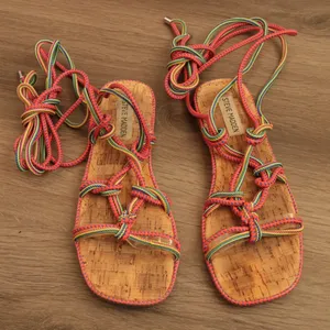 Steve Madden Women's Sensible Multi Ankle Rope Sandals Size 7 women’s thumbnail 1