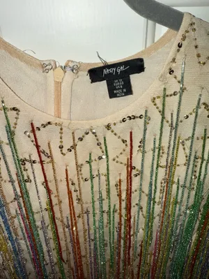 Nasty Gal Tassel Beaded Mini Dress thumbnail 5