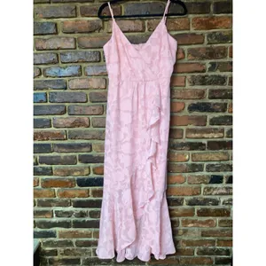 Lulus Near Your Heart Pink Burnout Floral High-Low Dress Women's Size Medium thumbnail 2