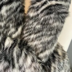 Michael Kors Faux Fur Scarf Animal Print‎ Balck thumbnail 4