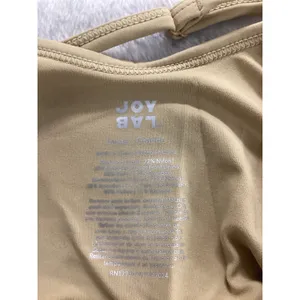 JoyLab Womens Almond Tan Exercise Dress Built-in Bra and Shorts Large NWT thumbnail 5