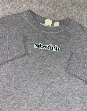 levis‎ silvertab sweatshirt womens gray large y2k vibes thumbnail 1
