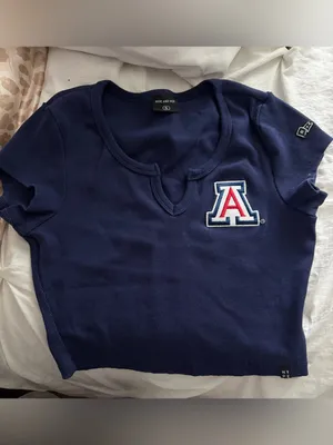 Hype And Vice Arizona Wildcats Womens Navy Blue Cali Short Sleeve T-Shirt S thumbnail 3