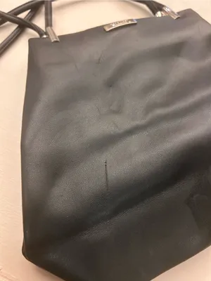 Nine West Black Satchel with Metal Accents thumbnail 8