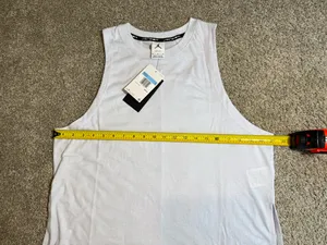 Nike Jordan Dri-FIT women’s Tank Top White Breathable Mesh Crew Neck Size M thumbnail 7