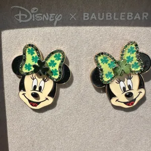 1 pc Disney X BAUBLEBAR Minnie Mouse Pluto Goofy diamond drop earring w/ box 🎁 thumbnail 3
