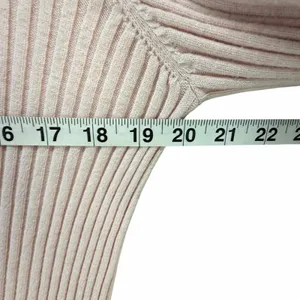 Hatch Lydia Sweater Dress Women 4 Pink Rib Knit Bump Friendly Feminine Maternity thumbnail 7