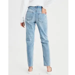 American Eagle High-Rise Distressed Mom Jeans thumbnail 2