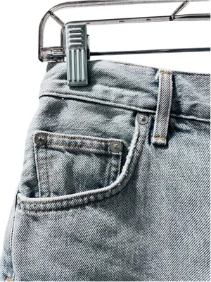 Agolde Premium Cut Off Denim Jean Shorts Size 24 High Waisted Button Fly Casual thumbnail 2