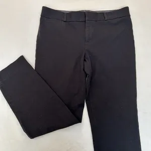 Banana Republic Sloan Fit Ankle Dress Pants sz 8 Black Work career academia thumbnail 1