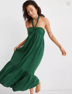 Aerie Maxi Dress Green thumbnail 1