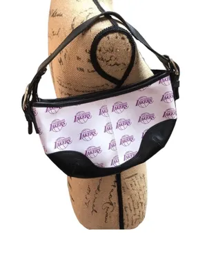 Los Angeles Lakers Fan Leather Adjustable Shoulder Purse thumbnail 1