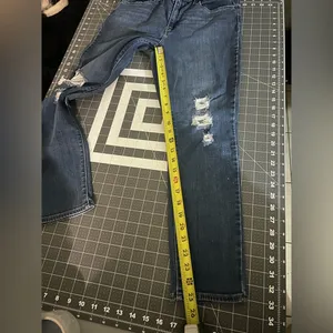 Levis Blue Skinny Jeans with Distressed Details thumbnail 8
