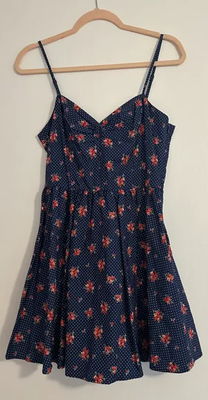 Forever 21 Blue Floral Dress thumbnail 1