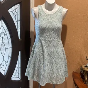 Free people mint green lace dress thumbnail 5