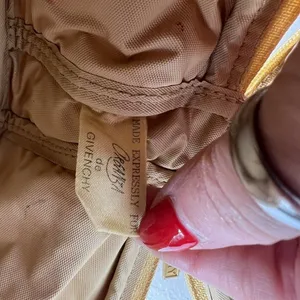 Organza by Givenchy Parfums Gold Train Case Zip‎ Around Bag Toiletry Barrel Bag thumbnail 10