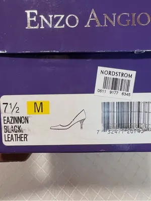 Enzo Angiolini “Eazinnon” black leather Pointed Toe Pumps size 7.5 thumbnail 12