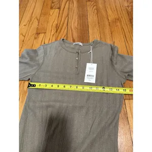 Buck Mason NWT Marsh Fern Heirloom Rib Base Henley T-Shirt Size Large thumbnail 5