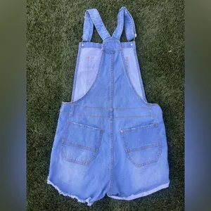 Love Tree Light Blue Denim Overalls thumbnail 2