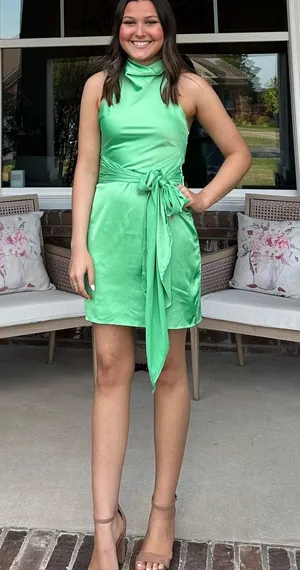 DO+BE Green Tie Dress thumbnail 1