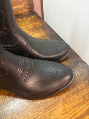 No boundaries black cowgirl rubber/rain boots size 7 thumbnail 6