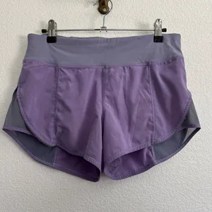 Lululemon Attack the Track Shorts in Purple 6 thumbnail 2