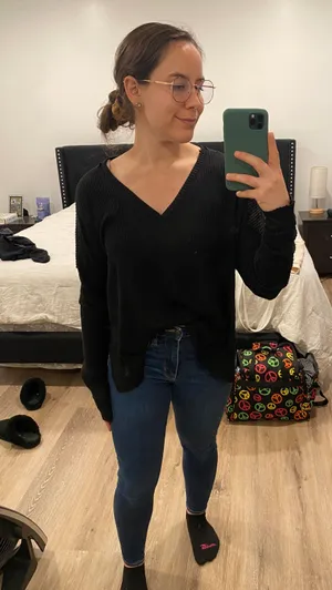 Wild Fable Black V Neck Sweater thumbnail 4