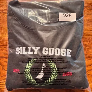 Silly Goose University Sweatshirt Dark Grey Women's Size‎ L thumbnail 7
