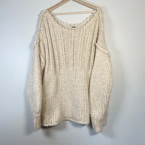 Free People Be There Knit Oversized Comfy‎ Sweater Size Small Cozy Indie sleeze thumbnail 4
