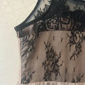 Miss Me silk blend sequined lace peplum babydoll tank blouse size medium y2k thumbnail 11