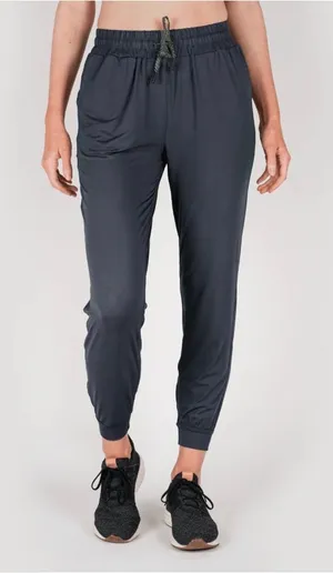 MTN OPS Womens Navy Blue Active Jogger Pants Elastic Waist Hiking Gym Size Large thumbnail 1
