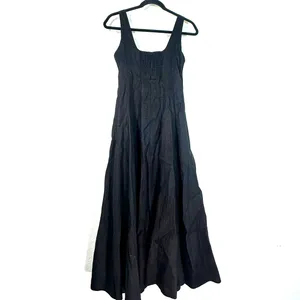 2/S DISSH 1oo% linen maxi dress long minimalist luxury capsule casual vacation thumbnail 3