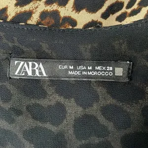 Zara Leopard Print Blouse Tank Top thumbnail 5