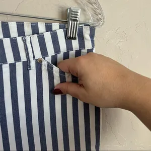 Dismero‎ Blue White Nautical Bermuda Shorts thumbnail 3