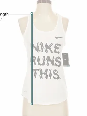 Nike Women's Size S Dri-FIT "Nike Runs This" Graphic Running Tank Top. NWT thumbnail 14