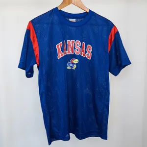 KU Jayhawks Football Jersey Crop Top thumbnail 3