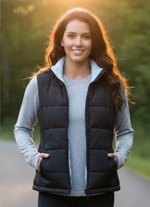 Athletic Works Women’s Black Quitted Puffer Vest Size 2X thumbnail 1