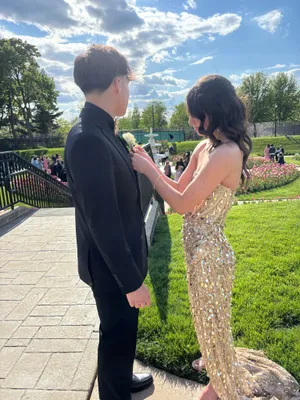 Sherri Hill gold strapless dress 56756 thumbnail 6