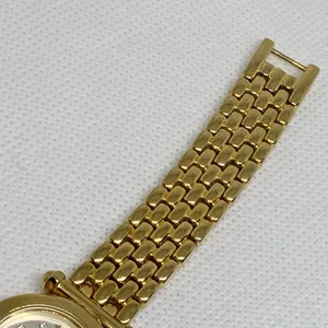 Westar Swiss Eb women’s watch gold tone 25mm quartz analog links band 6”running thumbnail 4
