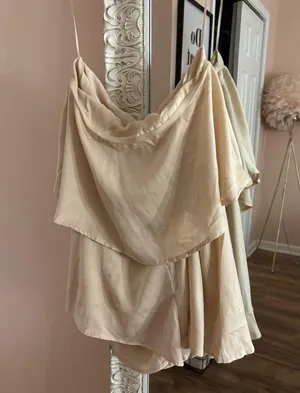 Dry Goods champagne romper thumbnail 1