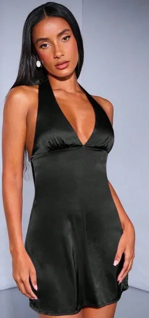 Black Mini Dress Size L thumbnail 1