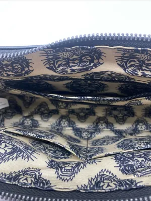 Ed Hardy Shoulder Bag Black Love Kills Slowly Studded Purse Grunge Goth Chains thumbnail 4