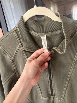 Daily Practice by Anthropologie Meru Mini Dress long sleeve olive 1/4 zip half thumbnail 3