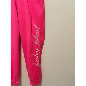 Baby Phat Joggers Sz M Hot Pink Logo Y2K Streetwear Vintage Sweatpants thumbnail 3