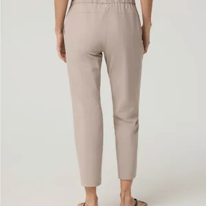 NWOT Vuori Cropped High-Rise Straight Pants in Taupe thumbnail 3