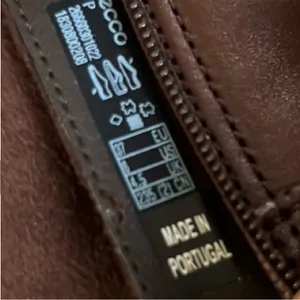 EUC Ecco Leather Satorelle Adjustable Calf Knee High Boots Brown Size 6 thumbnail 8