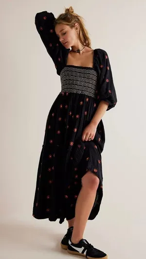 Free people Dahlia Embroidered Maxi Dress thumbnail 5